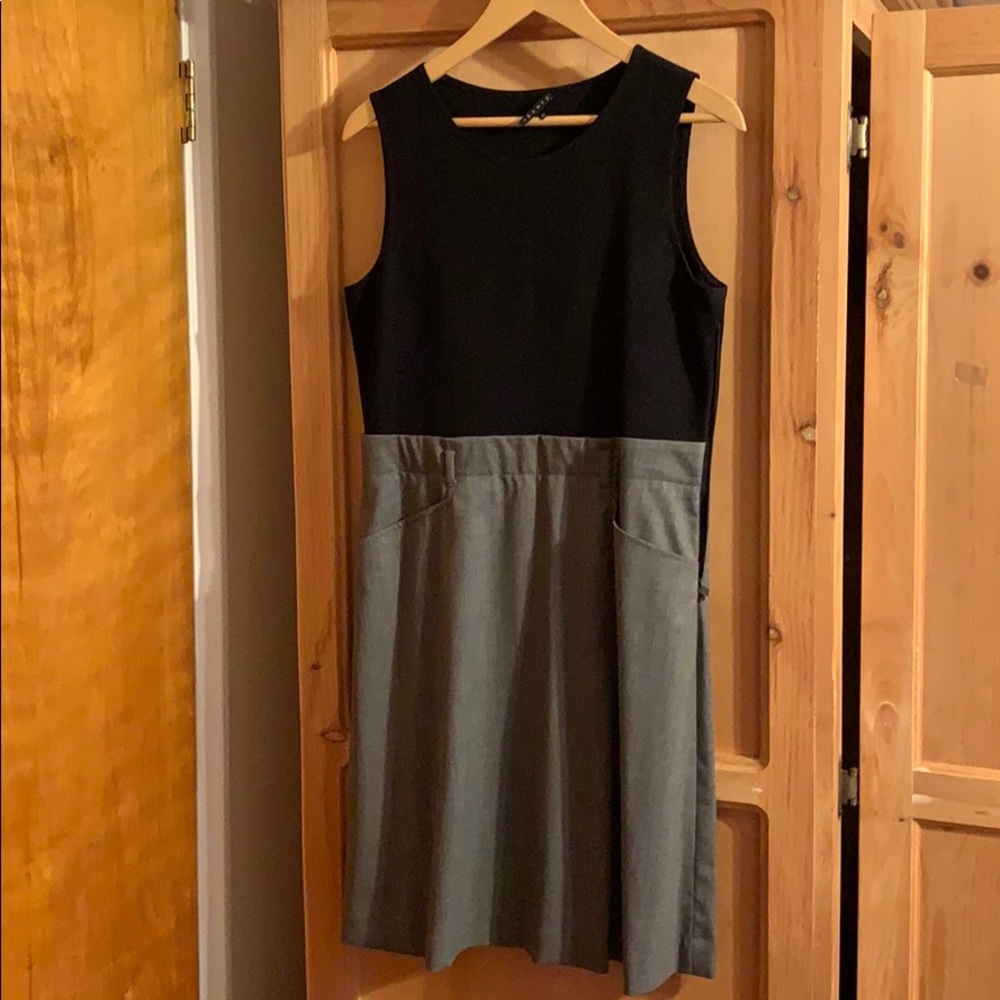 Theory tank dress with pockets